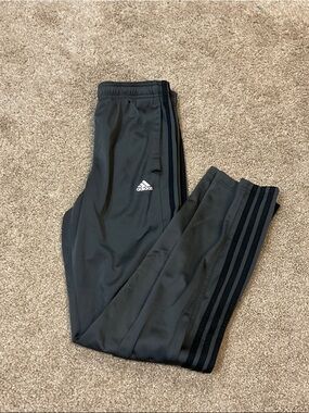adidas Men’s Black Three-Stripe Joggers